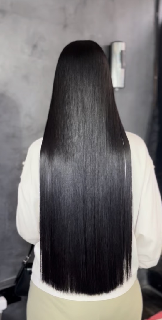 Blowdry with extensions