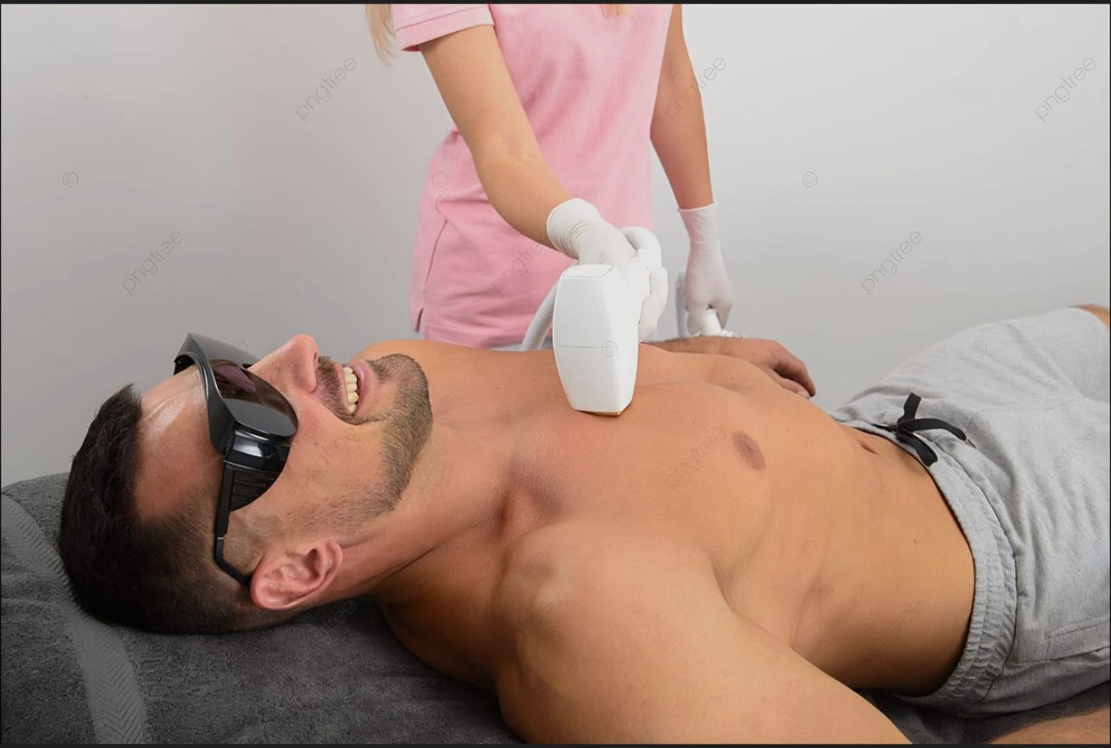 Upper back or Chest Laser Hair Removal
