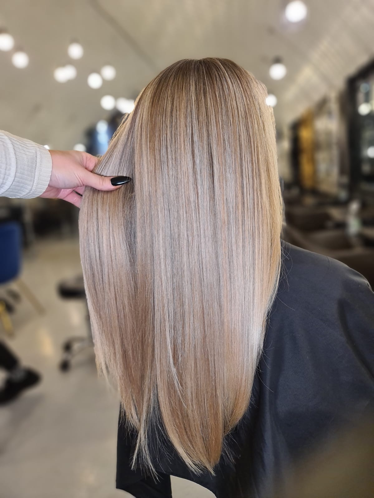 Blow dry medium length